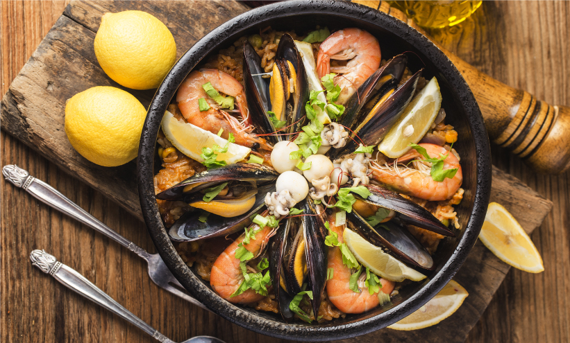 paella معروف‌ترین غذای اسپانیایی
